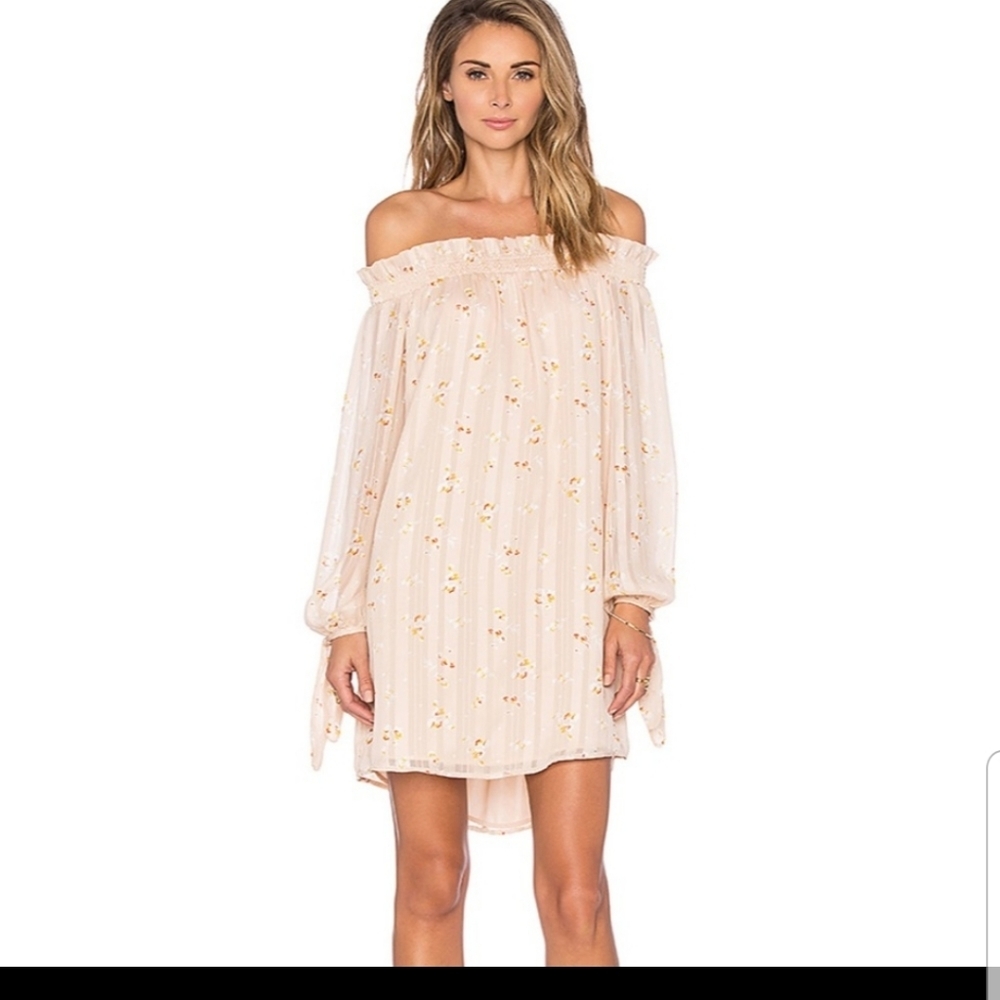 WAYF Off Shoulder Floral Dress NWT